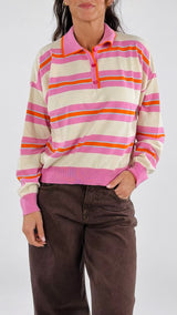 Polo righe color Vic.