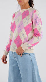 Pull girocollo losanga Vic.