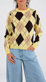 Pull girocollo losanga Vic.