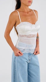 Top lycra pizzo Vic.