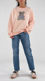 Felpa teddy strass Vic.