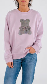 Felpa teddy strass Vic.