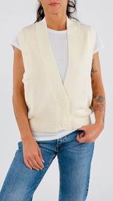 Gilet due bottoni costa inglese Vic.