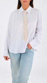 Camicia cravatta crochet H.