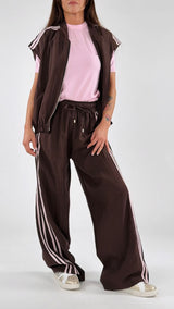 Pantalone lyocell bande Kiki