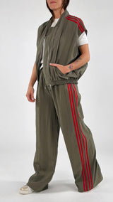 Pantalone lyocell bande Kiki