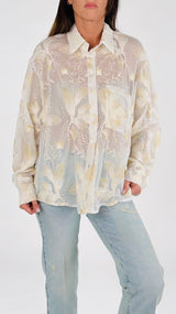 Camicia foliage fili lurex H.