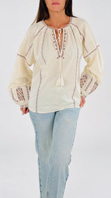 Camicia ricami nappine K.