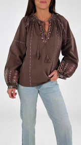 Camicia ricami nappine K.