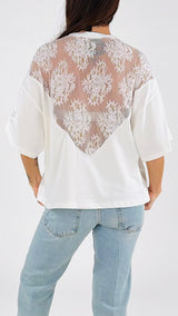 T-shirt over V pizzo H.