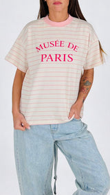 T-shirt over righe Paris Vic.