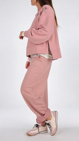 Pantalone felpa riprese Twin.