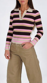 Polo costina righe Vic.