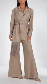 Giacca camicia fusciacca frange H.