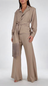 Giacca camicia fusciacca frange H.