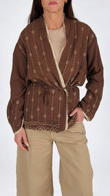 Caban lino cotone azteco