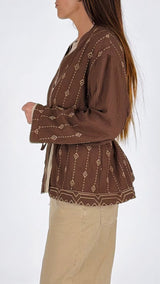 Caban lino cotone azteco