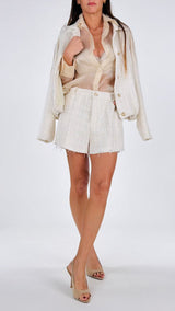 Short stuoia paillettes H.