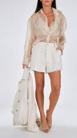 Short stuoia paillettes H.