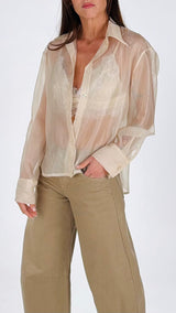 Camicia organza+bralette T.