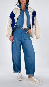 Pantalone egg chambray H.