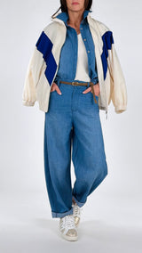 Pantalone egg chambray H.