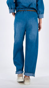 Pantalone egg chambray H.