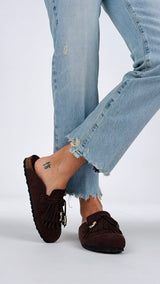 Sabot linguetta frange