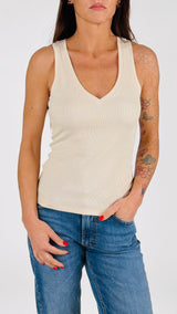 Canotta V costina americana You