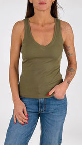 Canotta V costina americana You