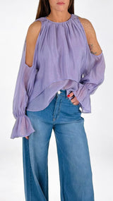 Camicia organza cut out You