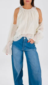 Camicia organza cut out You
