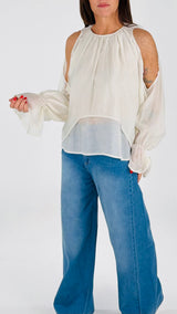 Camicia organza cut out You