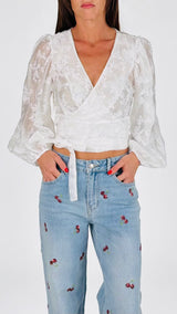 Camicia incrociata bombolino H