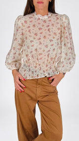 Camicia fiori elasticata T