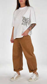 T- shirt m/m pailletes T