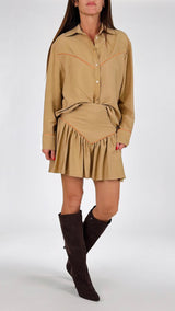 Camicia twill stropicciata H