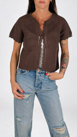 Cardiganino traforo Vic.