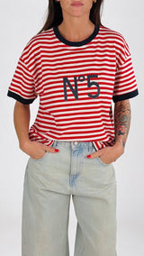 T-shirt n 5 righe T.