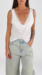 Canotta fiammata+top pizzo H.
