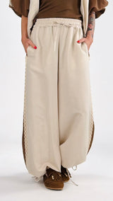 Pantalone bicolor passamaneria T.