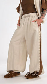 Pantalone bicolor passamaneria T.