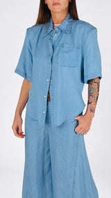 Camicia chambray viscosa H.
