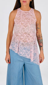 Top asimmetrico pizzo H.