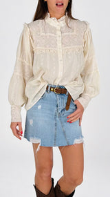 Camicia san gallo invecchiato K.