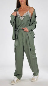 Pantalone cargo cupro H.