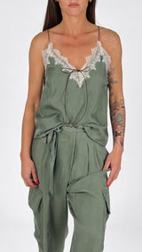 Top lingerie pizzo cupro H.