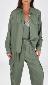 Camicia cupro pattine H.