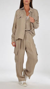 Camicia cupro pattine H.