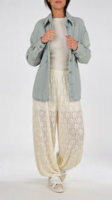 Pantalone pizzo elastico H.